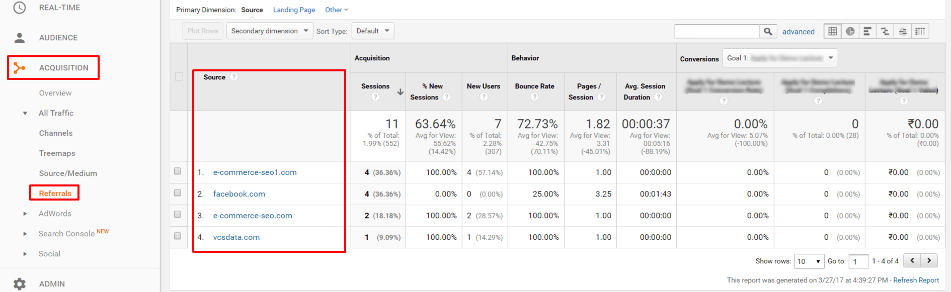 Referral Traffic Analytics